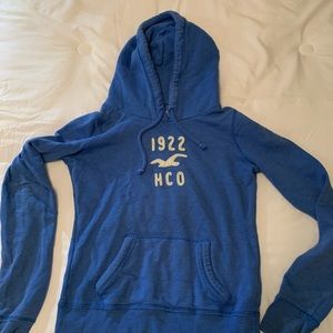 Blue Hollister hoodie